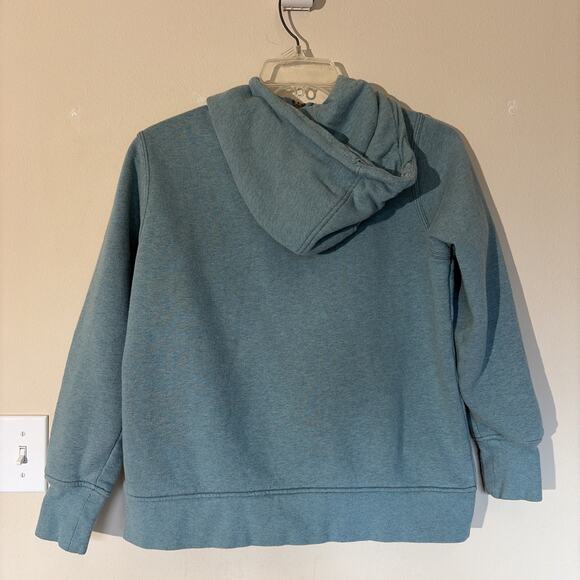 Carhartt Blue 1/4 Zip Hooded Sweatshirt Pullover Hoodie Youth Girl Large 12-14 - Picture 10 of 15